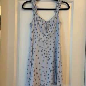 Sunday Best Light Blue Floral Mini Dress